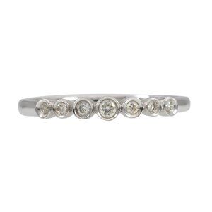 Natural Diamond Band in Solid 14K White Gold | Fine Jewelry
